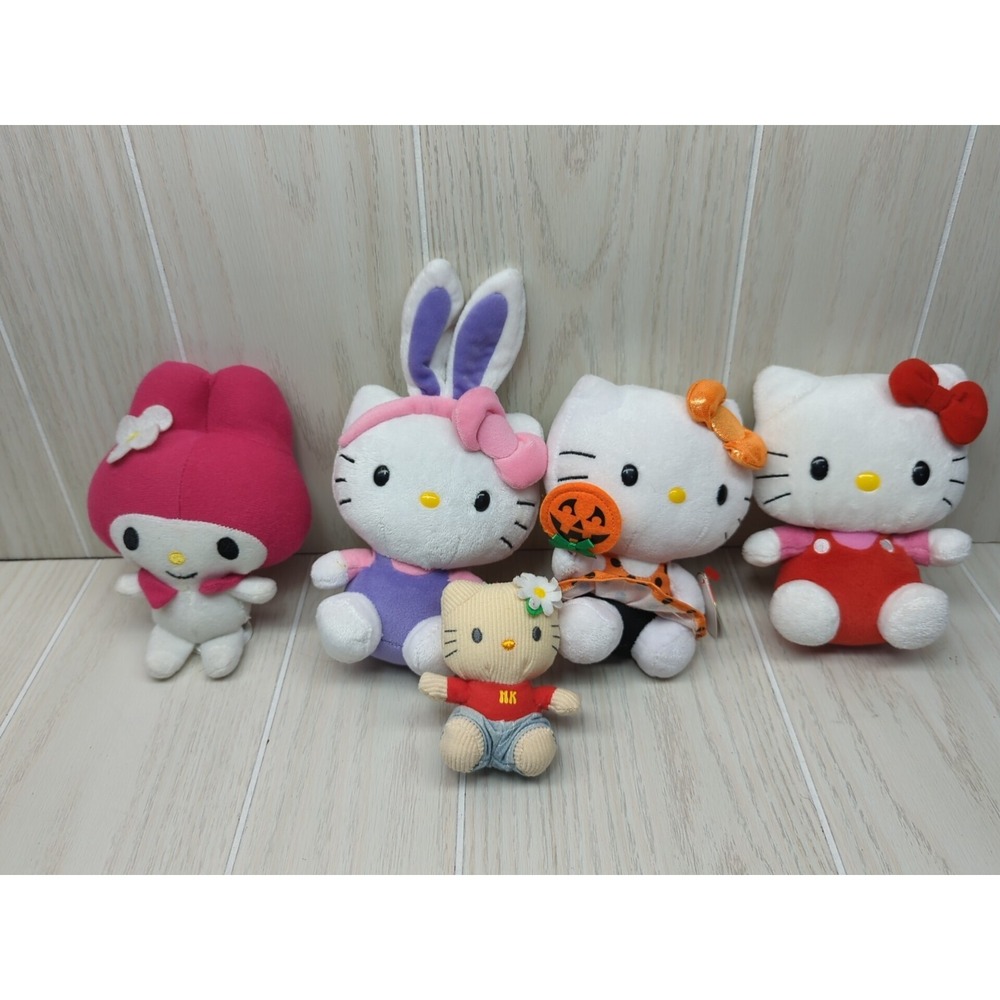 Hello Kitty Sanrio Ty Plush doll lot Red‎ Halloween Easter bunny ears My Melody